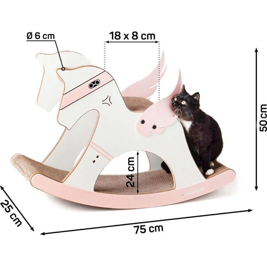 CanadianCat  Einhorn-Wippe Kratzbrett 