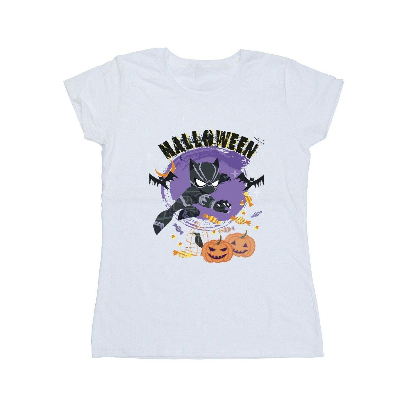 Image of Black Panther Halloween Tshirt Damen Weiss XL
