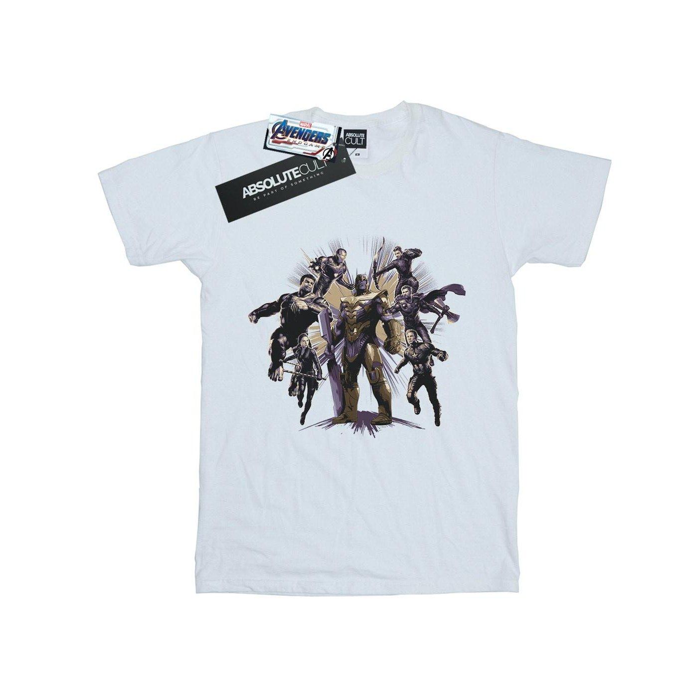 Image of Avengers Endgame Vs Thanos Tshirt Unisex Weiss 140/146
