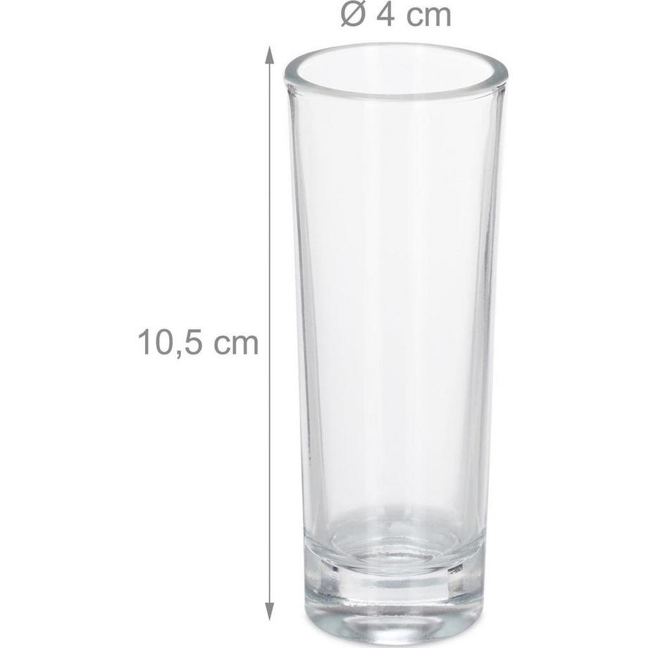 relaxdays Schnapsglas Stück  