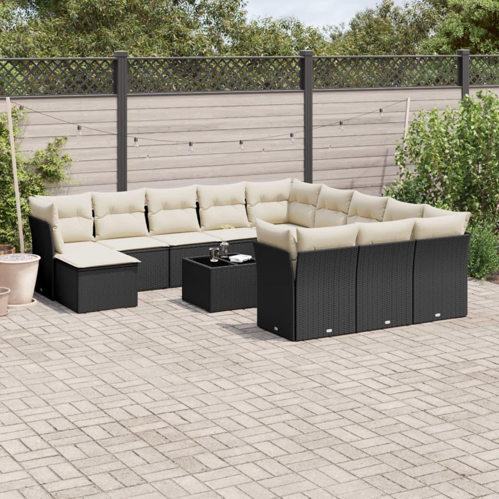 VidaXL set divano da giardino Polirattan  