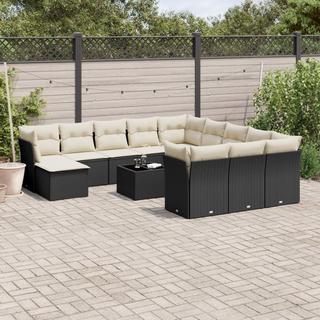 VidaXL set divano da giardino Polirattan  