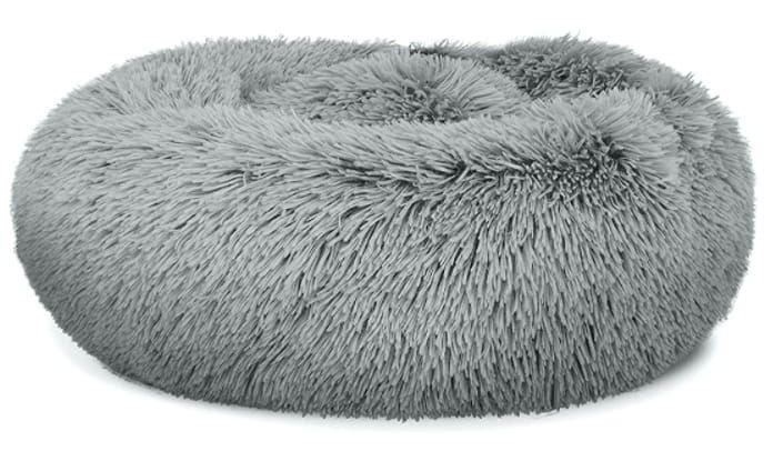 Pricenet  Cuccia universale in peluche per cani e gatti, 40 cm - grigio chiaro 