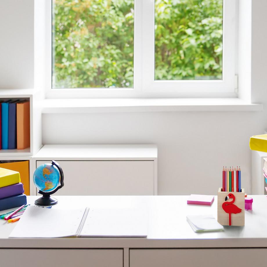 B2X  Pot à stylos avec flamant rose 