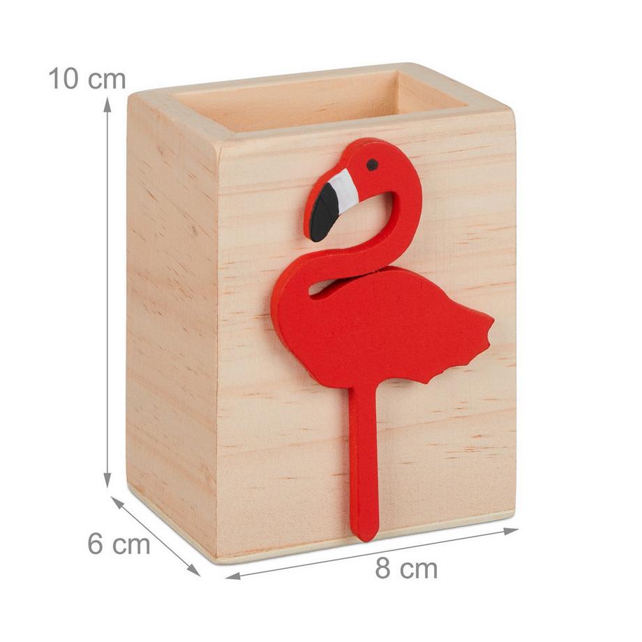 B2X  Pot à stylos avec flamant rose 