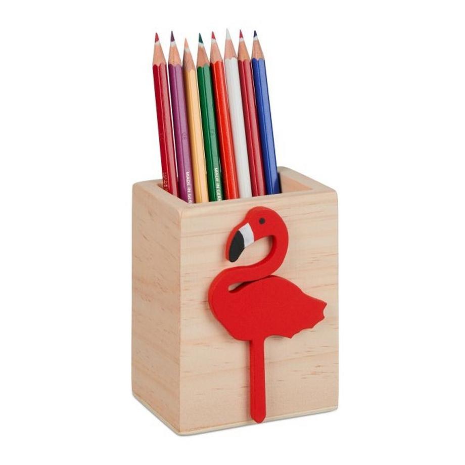 B2X  Pot à stylos avec flamant rose 