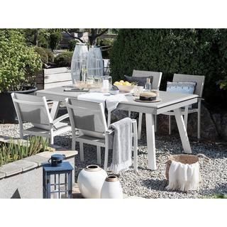 Beliani Table de jardin en Aluminium Moderne PERETA  