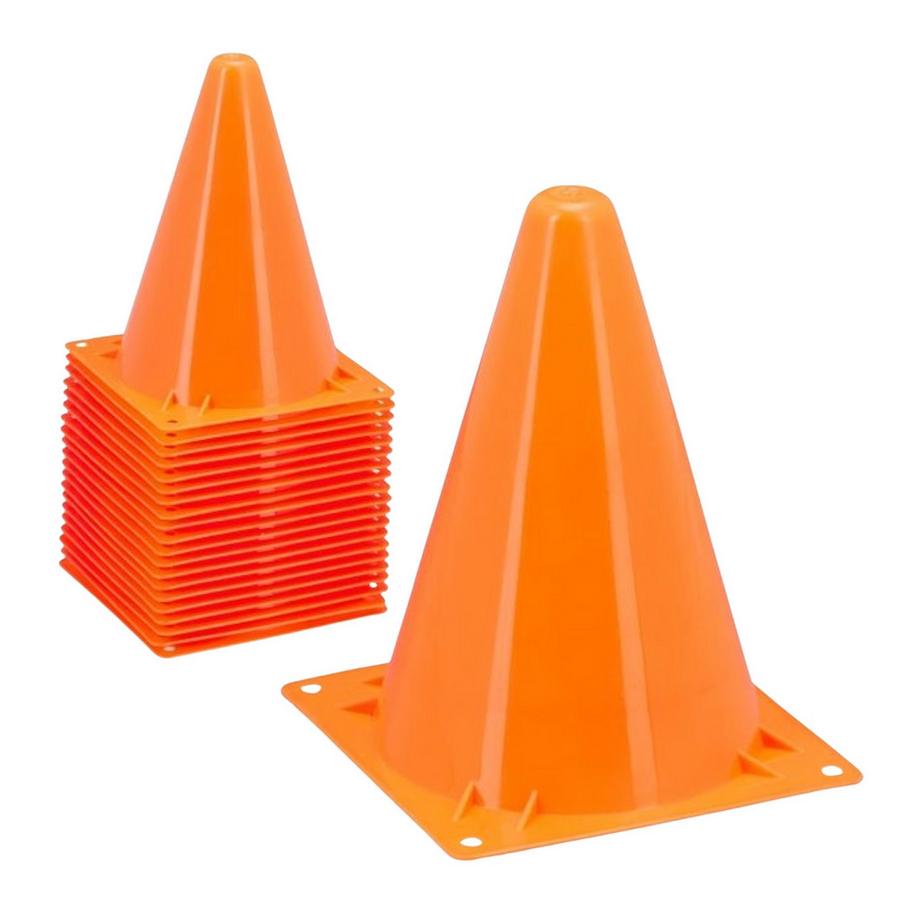 Northix  Set mit 20 orangefarbenen Sportkegeln 