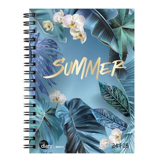 Biella Schüleragenda mydiary A5 Wire-O 3½ Tage pro Seite, Summer  