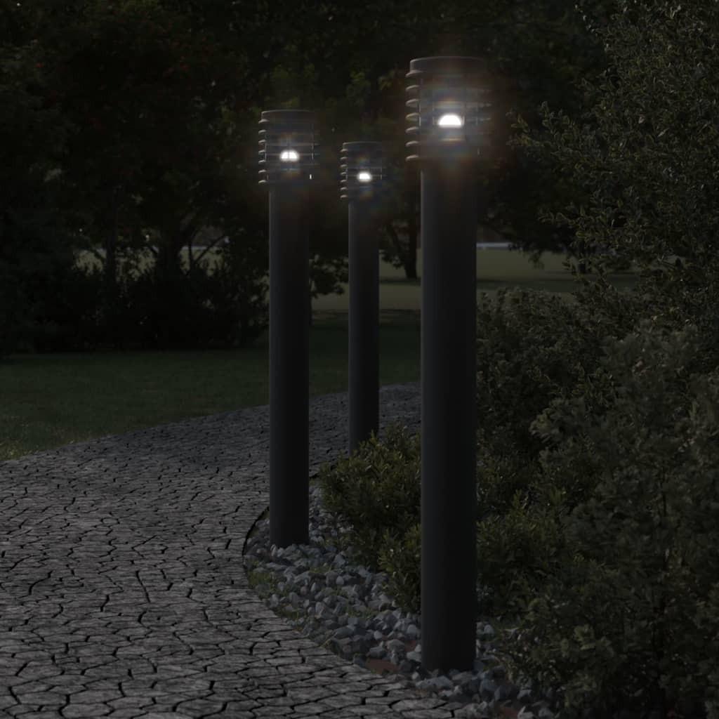 VidaXL Lampadaire d'extérieur acier inoxydable  