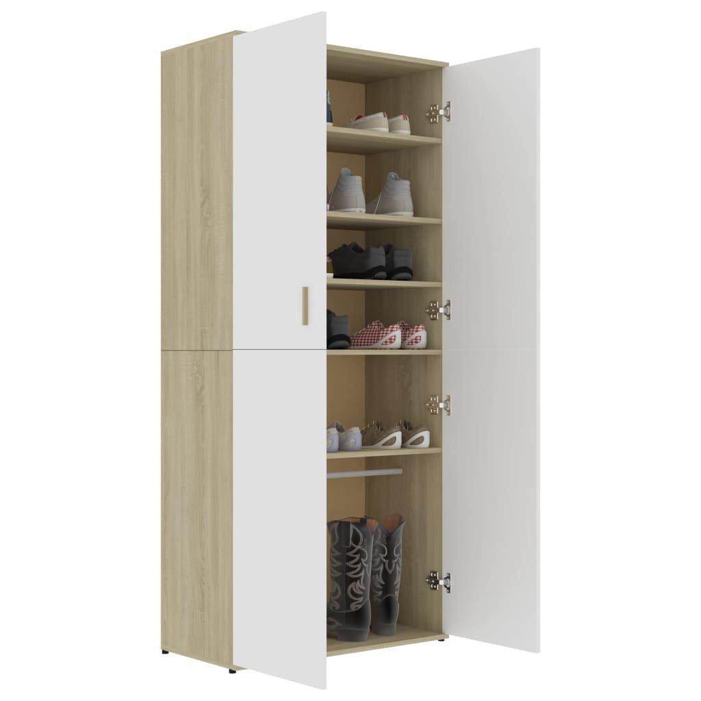 VidaXL Armoire à chaussures bois d'ingénierie  