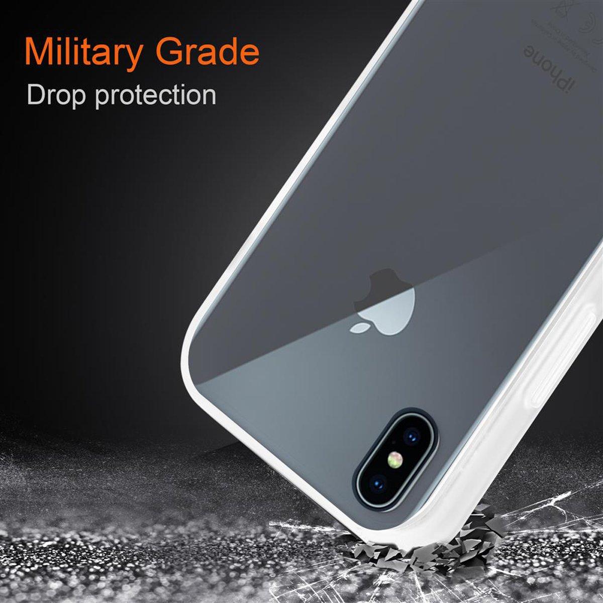 Cadorabo  Housse compatible avec Apple iPhone XS MAX - Coque de protection hybride avec intérieur en silicone TPU et dos en plastique mat 