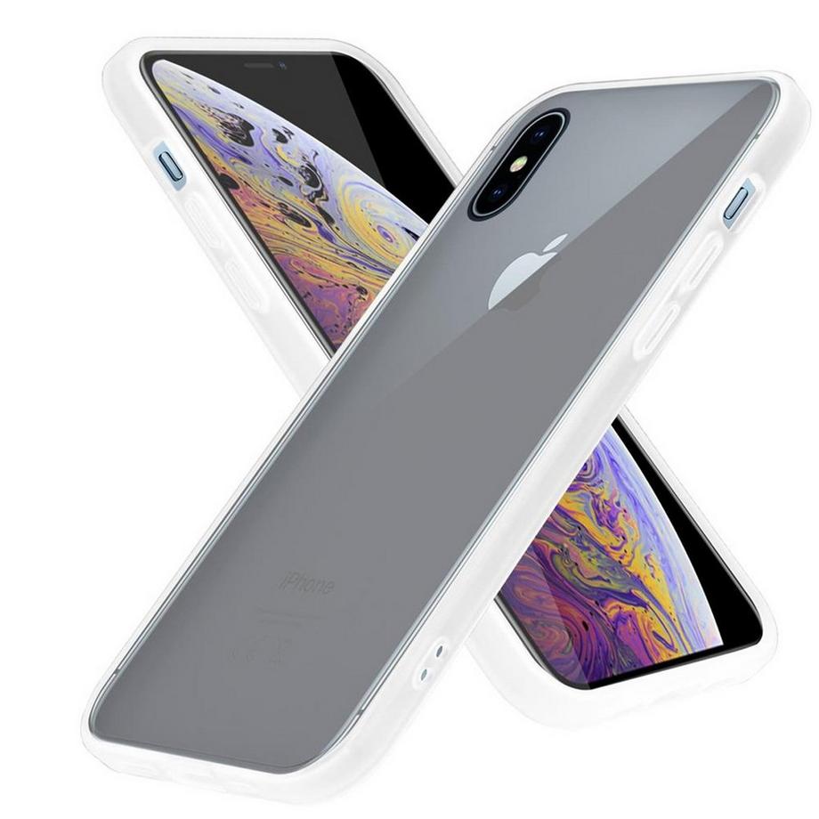 Cadorabo  Hülle für Apple iPhone XS MAX Hybrid mit TPU Silikon Innenseite 