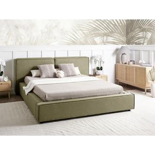 Beliani Bett mit Lattenrost aus Polyester Retro LINARDS  