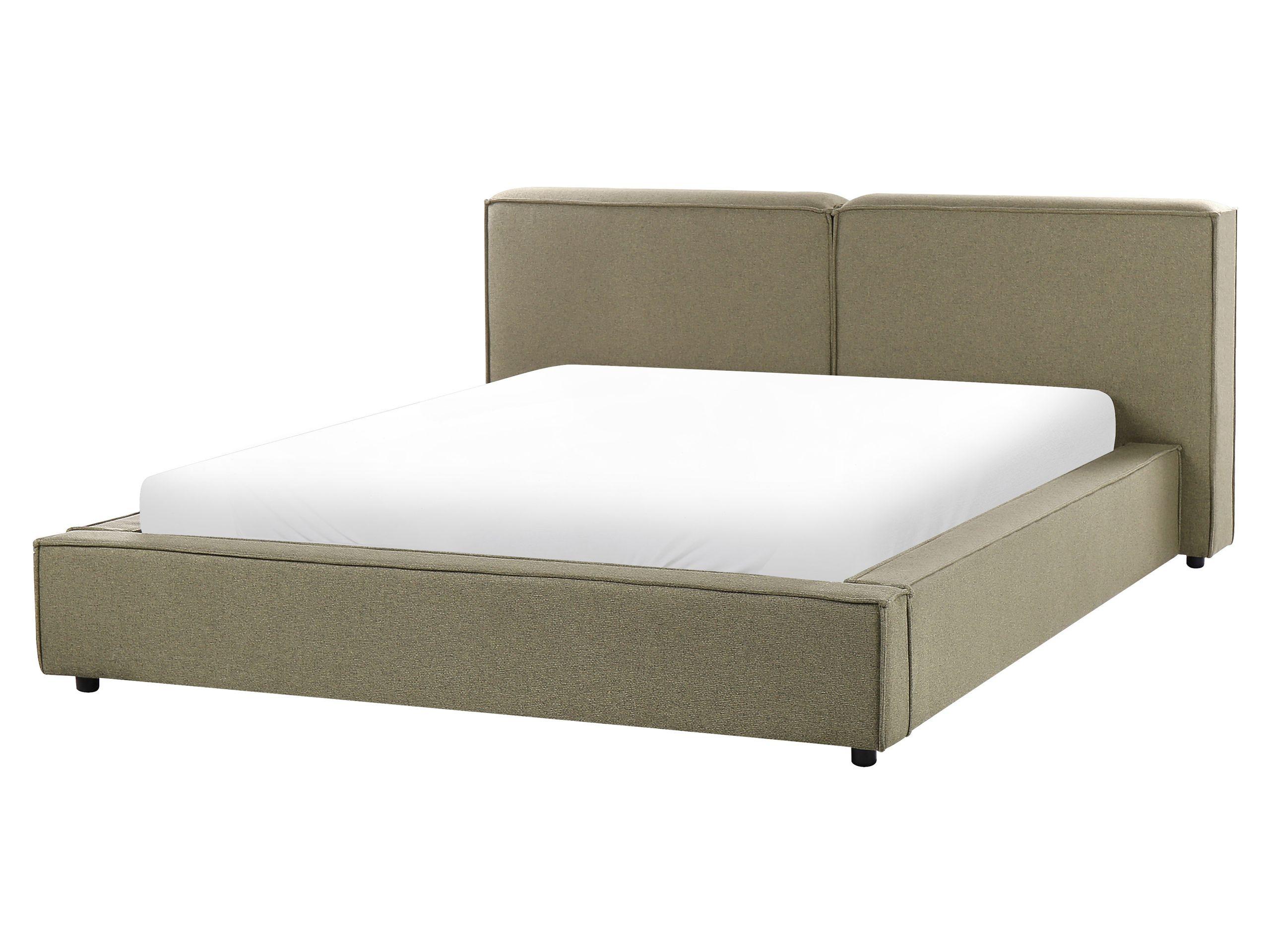 Beliani Bett mit Lattenrost aus Polyester Retro LINARDS  