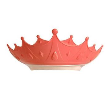 Paravento da bagno per bambini, corona - rosa