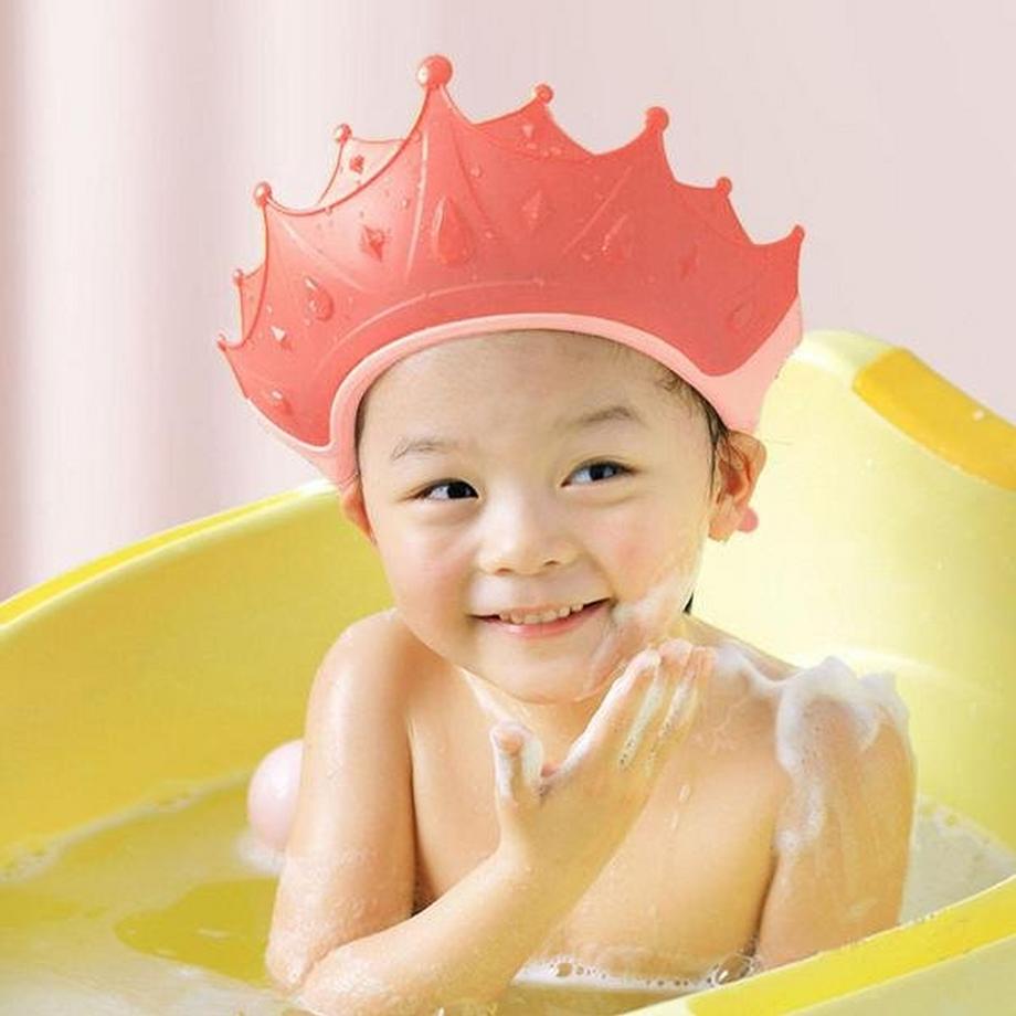 eStore  Pare-baignoire pour enfants, couronne - rose 