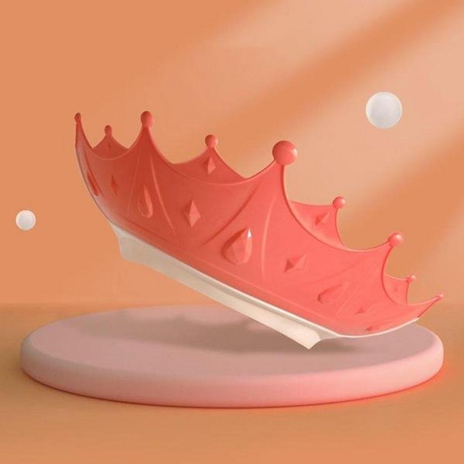 eStore  Pare-baignoire pour enfants, couronne - rose 