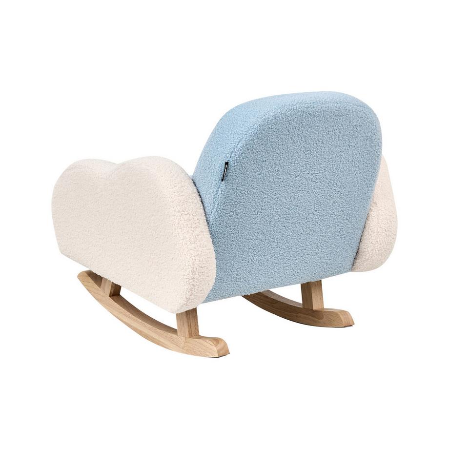 Beliani Kinderschaukelstuhl aus Bouclé Landhausstil SKARE  