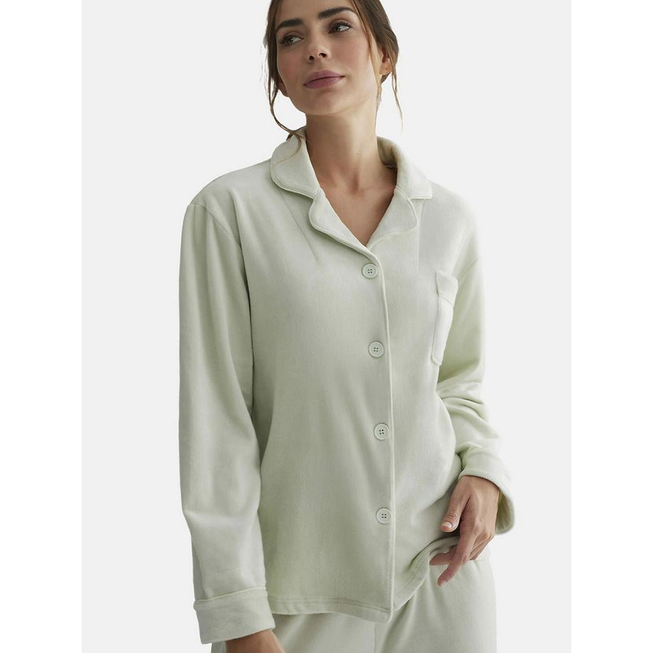 Selmark Pyjama Chemise et Pantalon Polar Soft  