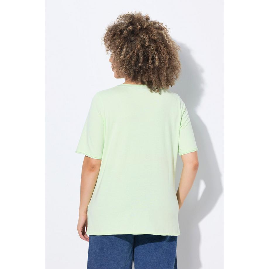 Ulla Popken Palm Springs Classic Rundhals Halbarm T-Shirt  