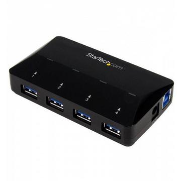 Hub USB 3.0 a 4 Porte con Porta di Ricarica Dedicata - 1 Porta x 2,4 Amp