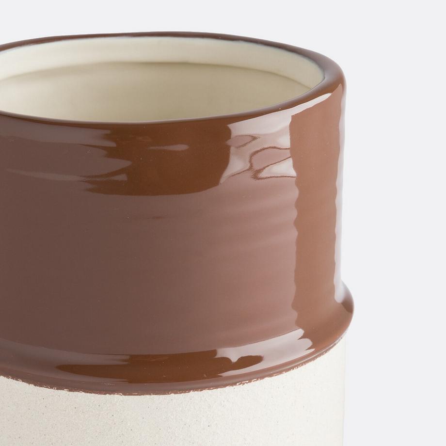 La Redoute Intérieurs Cache-pot en céramique émaillée Ø15 cm  