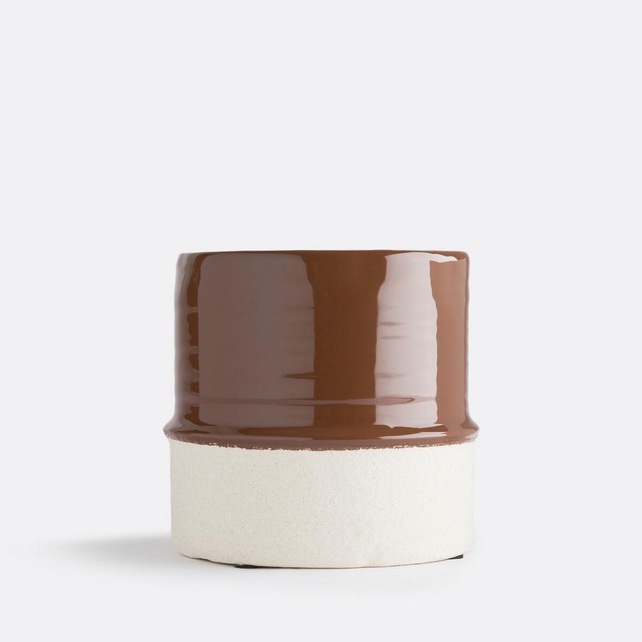 Cache-pot en céramique émaillée Ø15 cm