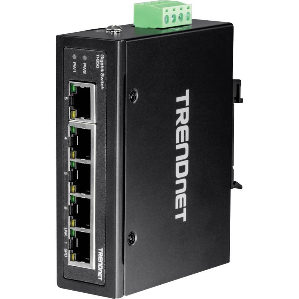 Image of TI-G50 5-Port Gehärteter Industrieller Gigabit DIN-Rail Switch