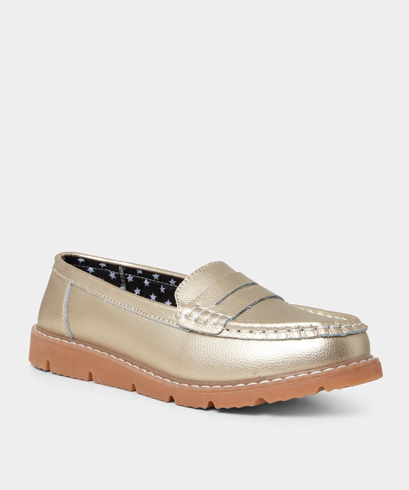 Joe Browns  Metallische Leder Loafers 