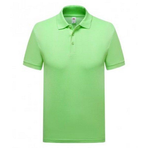 Image of Premium Pique Polo Shirt Herren Hellgrün 3XL
