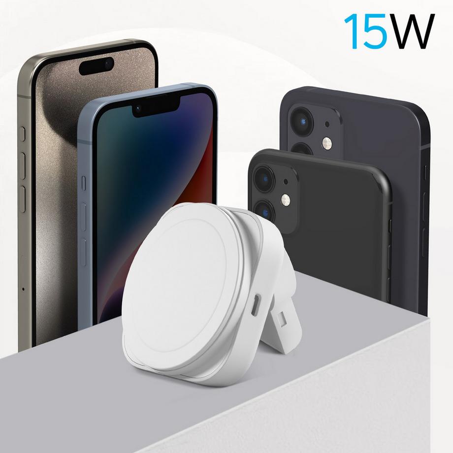 Zens  Chargeur de Voyage MagSafe Zens Blanc 