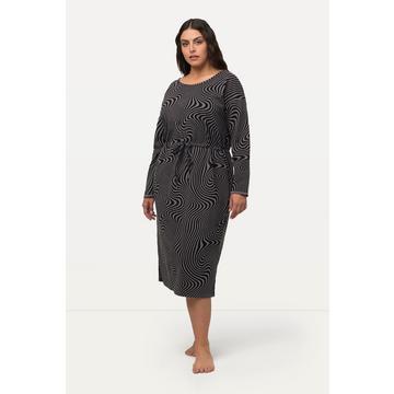 Robe d'intérieur oversize à col rond et manches longues, poches