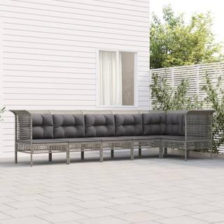 VidaXL set salotto da giardino Polirattan  