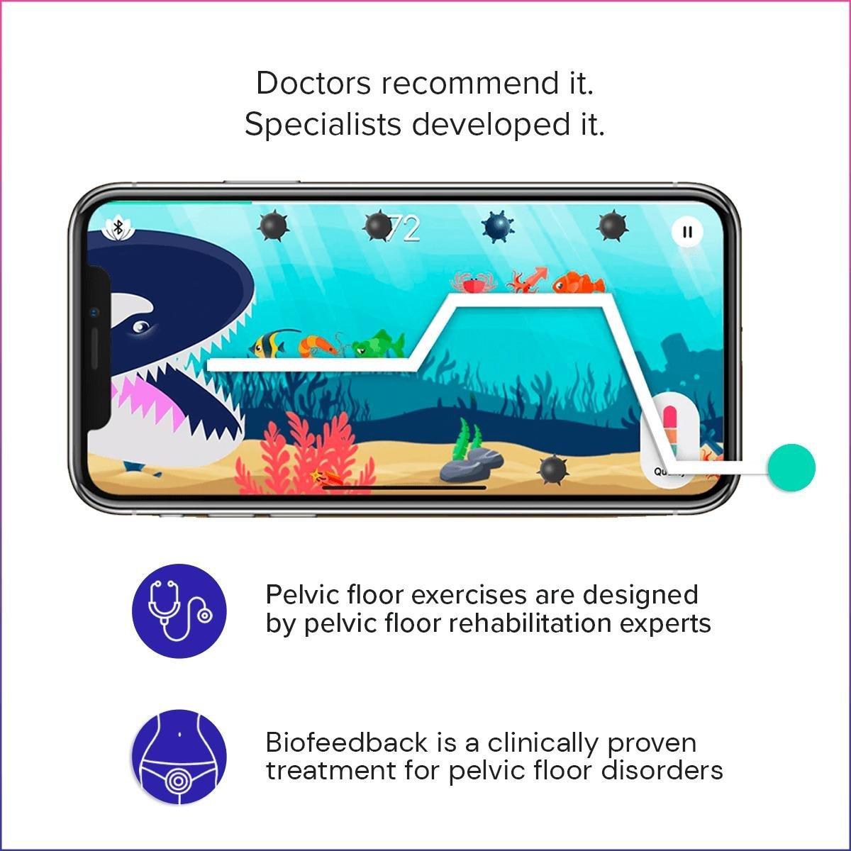 PERIFIT  Perifit Care+ rééducateur du plancher pelvien contrôlé par une application 