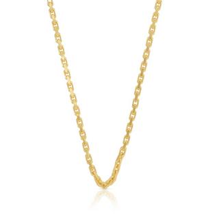 MUAU Schmuck  Collier forçat or jaune 750, 2.6mm, 55cm 