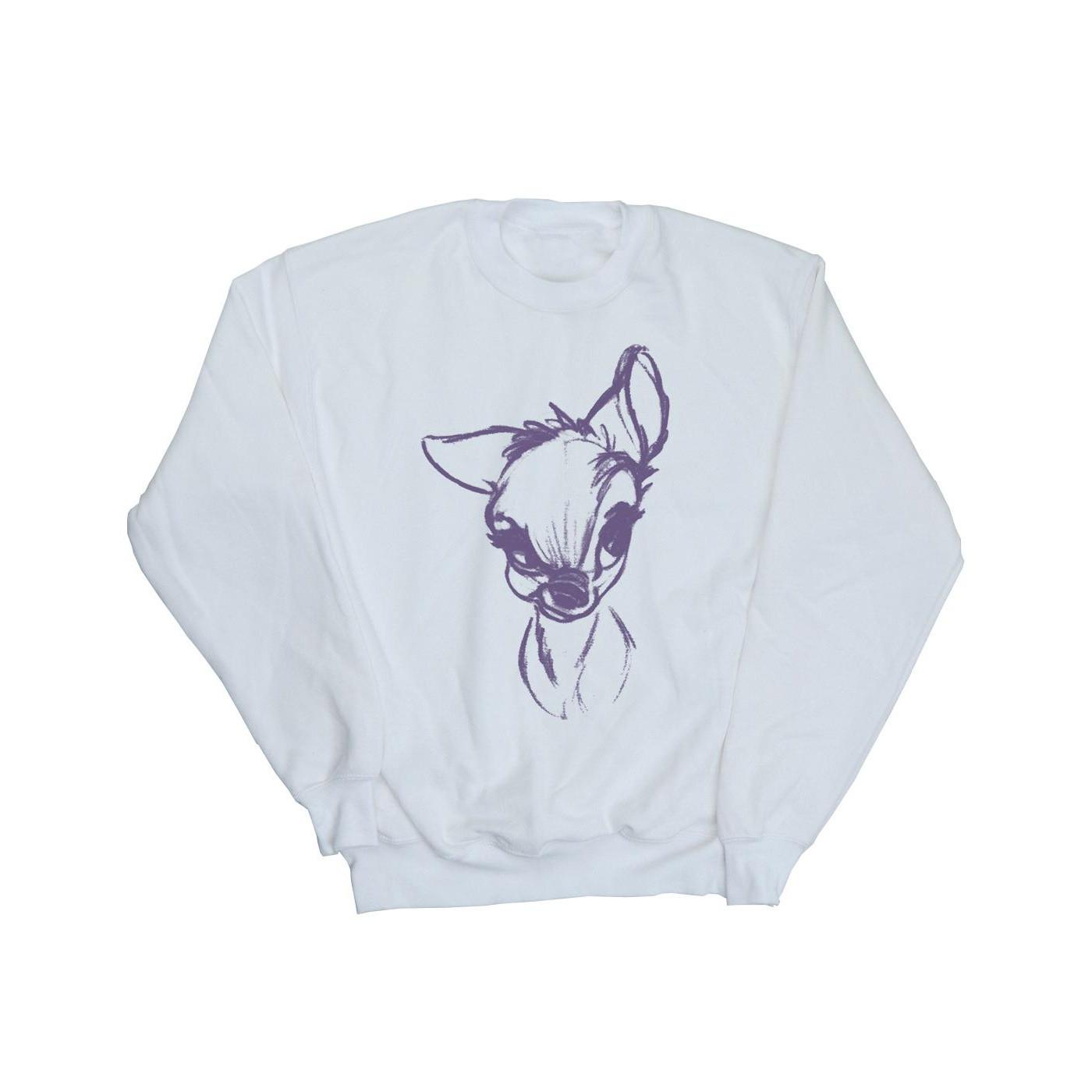 Image of Bambi Mood Sweatshirt Unisex Weiss 152-158