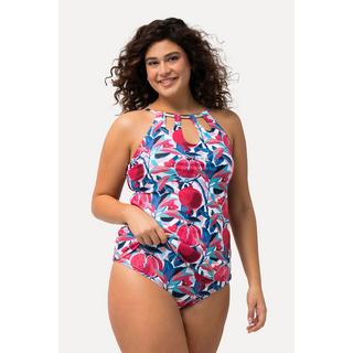 Ulla Popken  Tankini con aperture, pallini, coppe morbide e decorazioni con effetto legno 