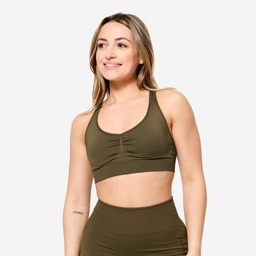 Reggiseno sportivo supporto leggero spalline incrociate sintetico