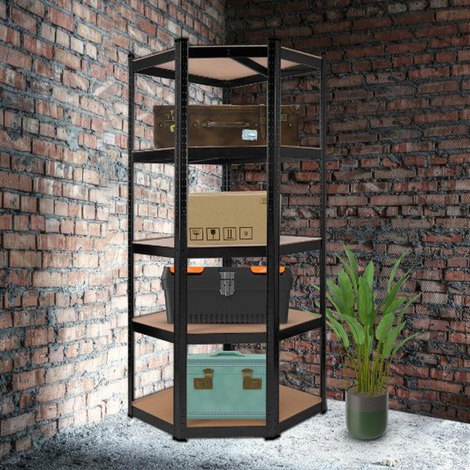 Arebos Étagère pour charges lourdes Étagère d'angle  