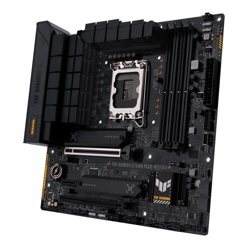 ASUS  TUF GAMING B760M-PLUS WIFI D4 Intel B760 LGA 1700 micro ATX 