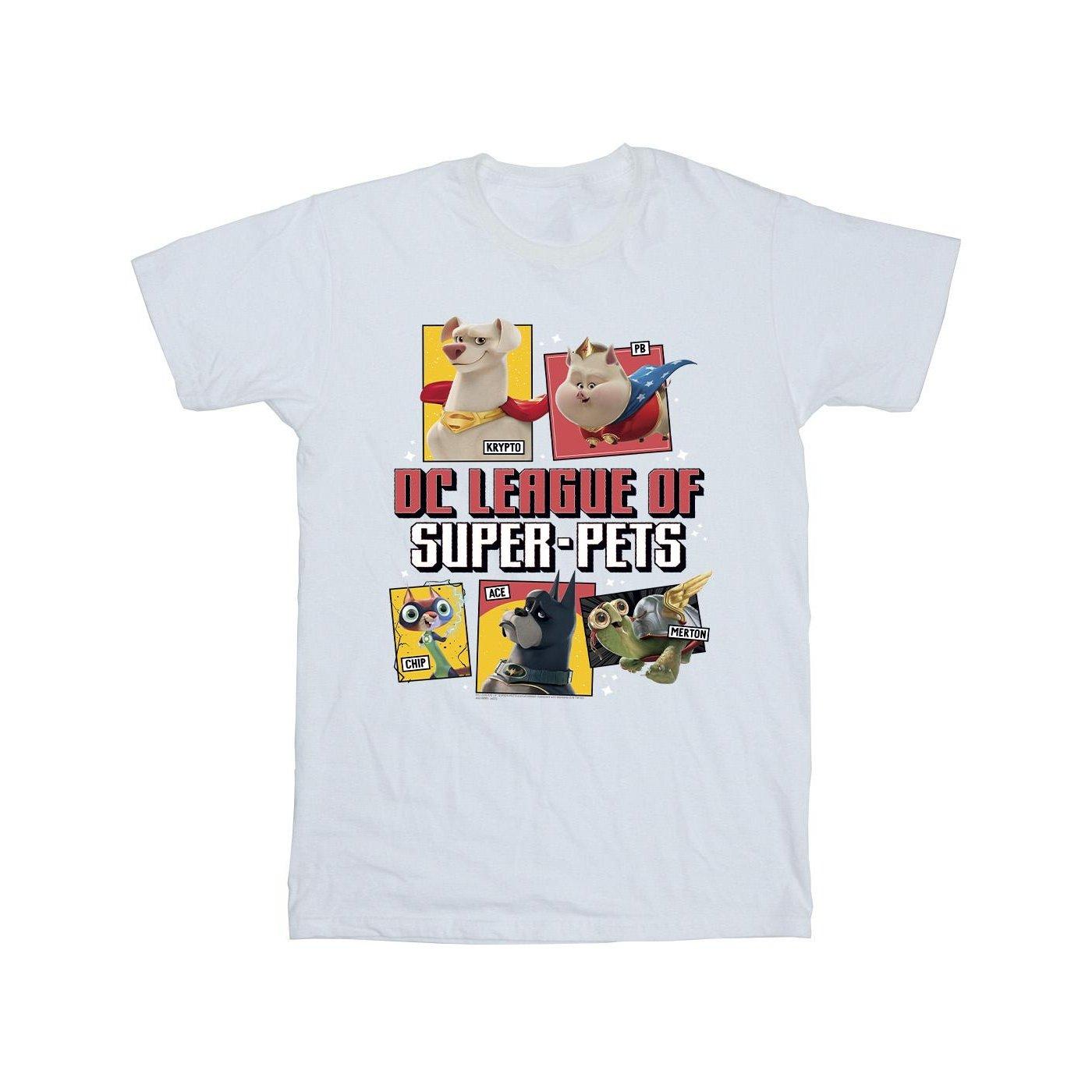 Image of Dc League Of Superpets Profile Tshirt Jungen Weiss 128