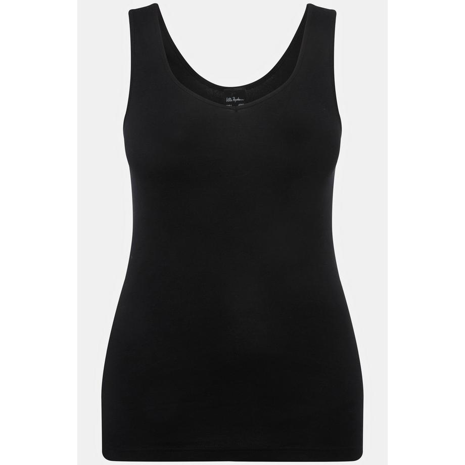 Ulla Popken Maillot de corps col V en jersey de coton  