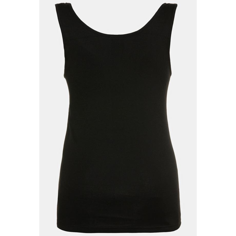 Ulla Popken Maillot de corps col V en jersey de coton  