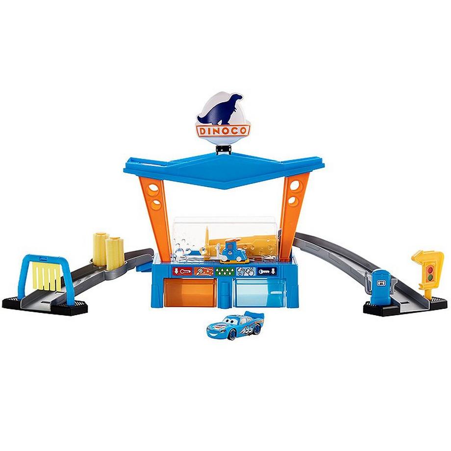 Mattel  Disney Cars Farbwechsel Dinoco Autowaschanlage 