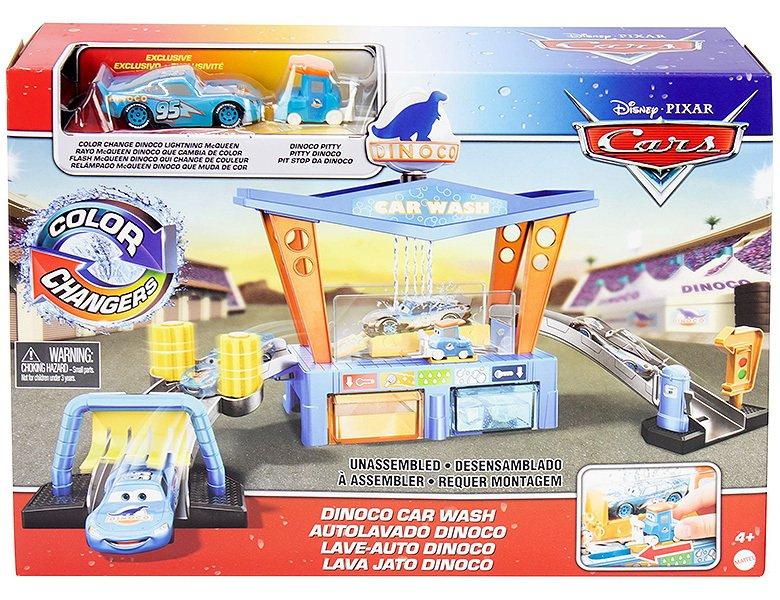 Mattel  Disney Cars Farbwechsel Dinoco Autowaschanlage 