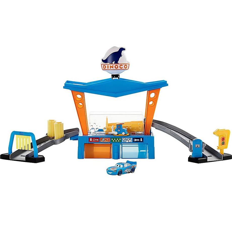 Mattel  Disney Cars Farbwechsel Dinoco Autowaschanlage 