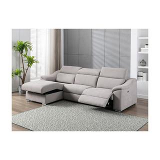 Vente-unique Ecksofa mit elektrischer Relaxfunktion PEDRERA Stoff Ecke links  