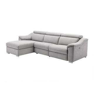 Vente-unique Ecksofa mit elektrischer Relaxfunktion PEDRERA Stoff Ecke links  