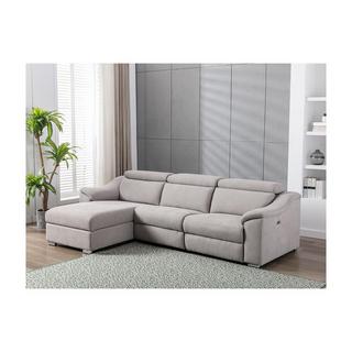 Vente-unique Ecksofa mit elektrischer Relaxfunktion PEDRERA Stoff Ecke links  